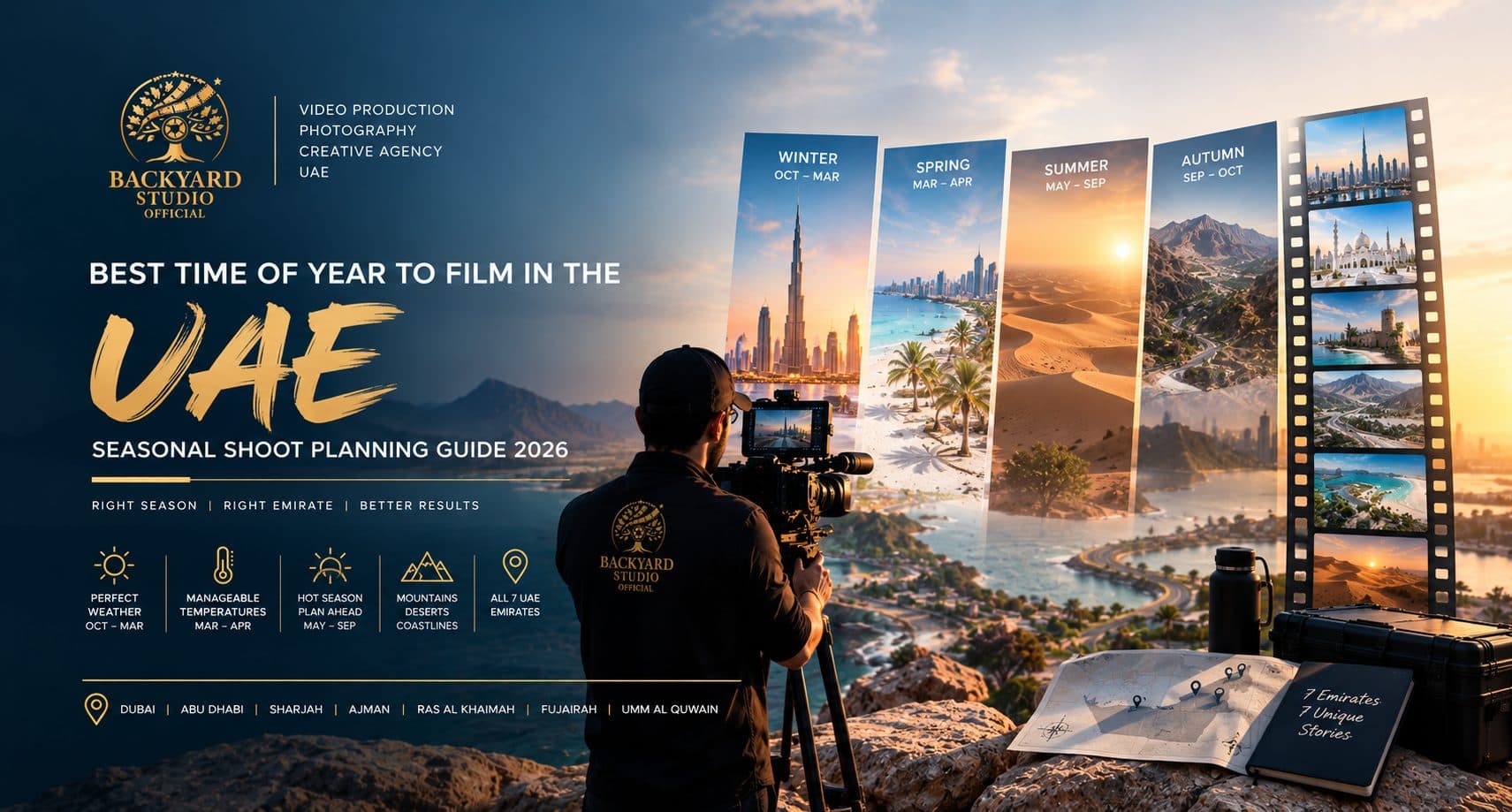 Best Time of Year to Film in the UAE — Seasonal Shoot Planning Guide 2026