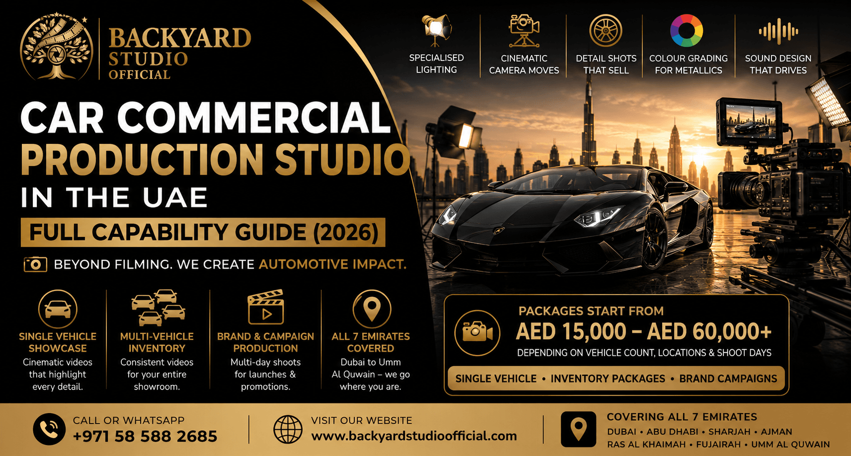Car Commercial Production Studio in the UAE — Full Capability Guide (2026)