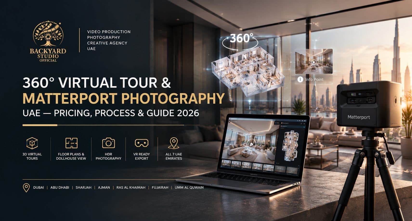 360° Virtual Tour & Matterport Photography UAE — Pricing, Process & Guide 2026
