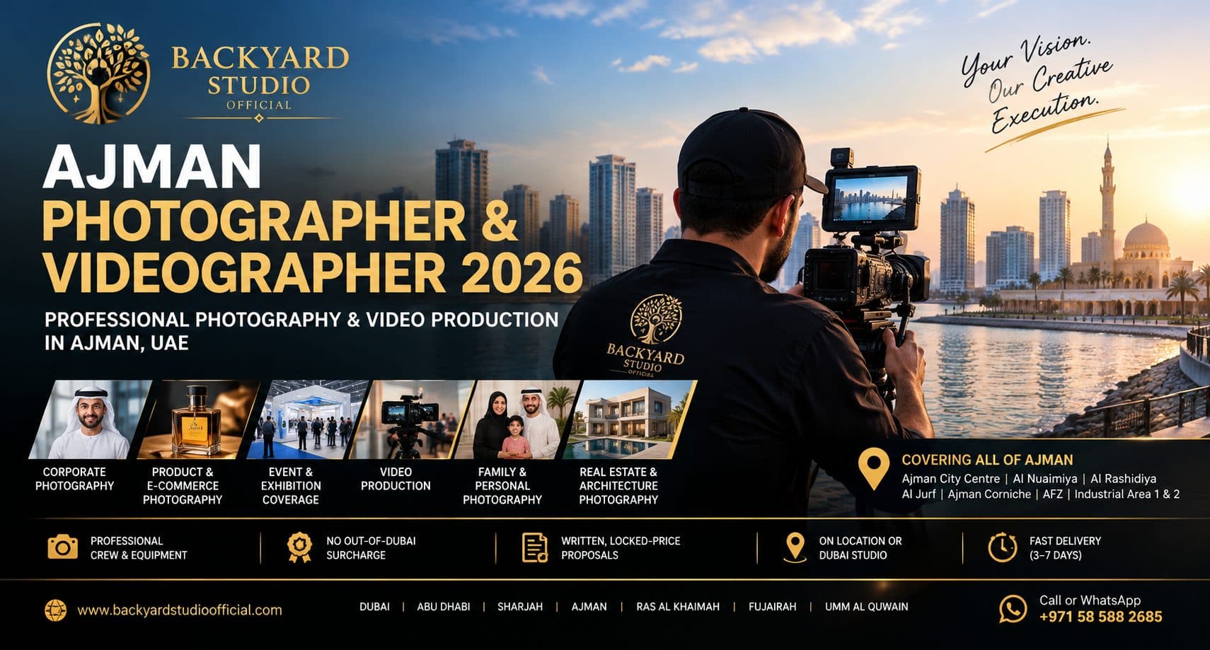 Ajman Photographer & Videographer 2026 — Photography & Video Production in Ajman, UAE
