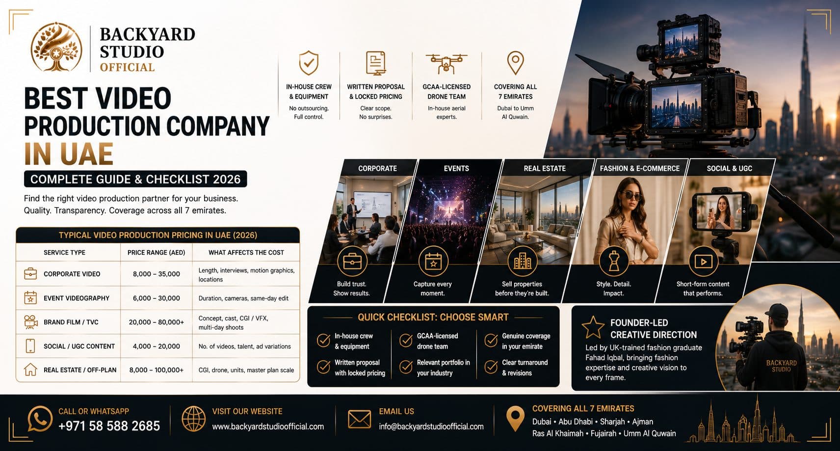 Best Video Production Company in UAE — Complete Guide & Checklist 2026