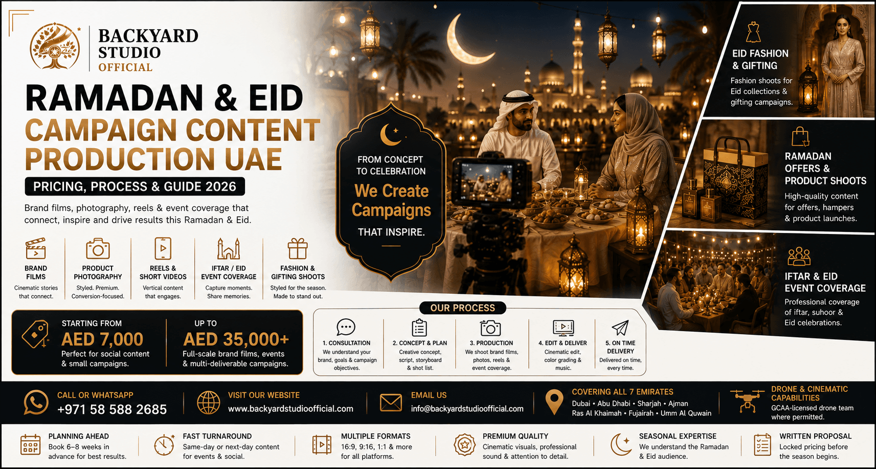 Ramadan & Eid Campaign Content Production UAE — Pricing, Process & Guide 2026