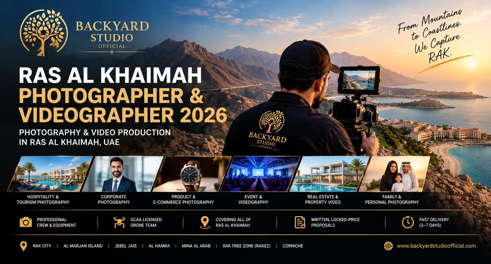 Ras Al Khaimah Photographer & Videographer 2026 — Photography & Video Production in RAK, UAE