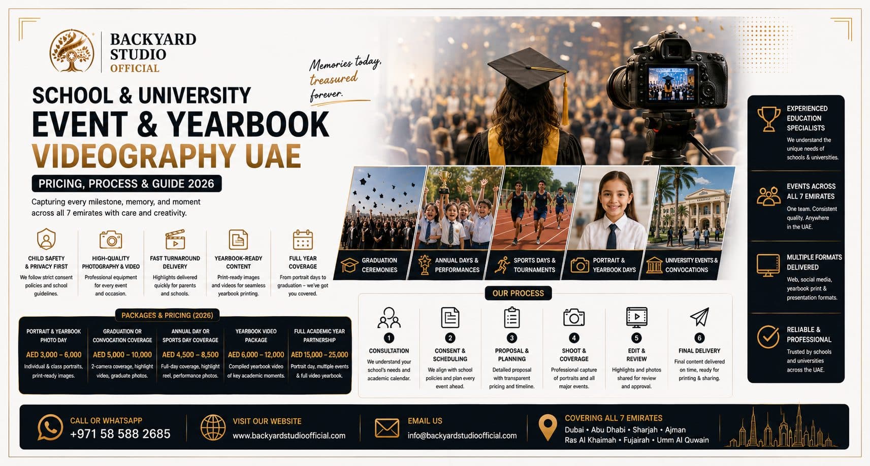 School & University Event and Yearbook Videography UAE — Pricing, Process & Guide 2026