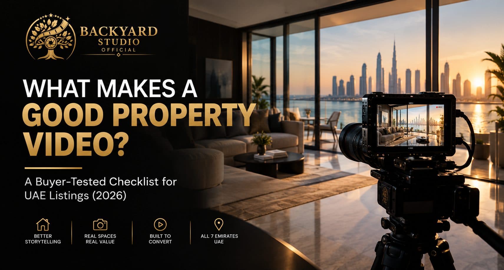 What Makes a Good Property Video? A Buyer-Tested Checklist for UAE Listings (2026)